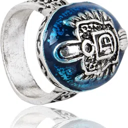 access-o-risingg Accessorisingg Vampire Diaries Inspired Damon's Day Light Blue Ring with "D" Inscribed [RG076] Alloy Ring-picture-11