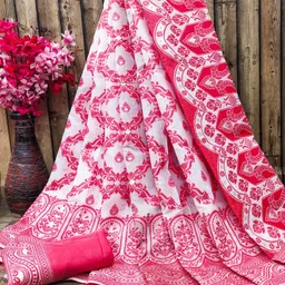 shreekhodiyarst Woven, Paisley Jamdani Pure Cotton Saree-picture-36