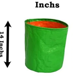 terragua (Pack of 2) 14×14 Grow Bags | Round Fabric Planter Pots for Terrace Grow Bag image 2