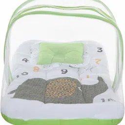 superminis Multicolor Digital Elephant Print On White Base Design Bedding Set Standard Crib-picture-15