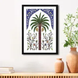 999store Persian Palm White Vinyl Painting-picture-25