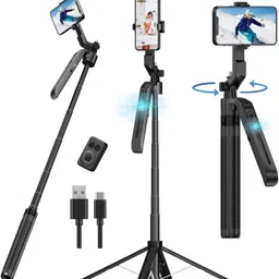 RETRACK C12 1.8Meter Long AI Auto Follow-Up Face Tracking Smart Tripod 360° Rotation Gimbal All-in-One Bluetooth Selfie Stick-picture-20