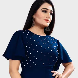 jatvedas Rayon Blend Stitched Anarkali Gown image 4