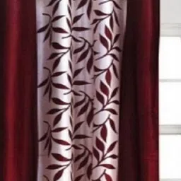 panipat textile hub 152.4 cm (5 ft) Polyester Window Curtain (Pack Of 2) image 2