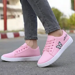 girls pink shoes stylish footwear for women sneakers and shoes for women Sneakers For Women-image-31