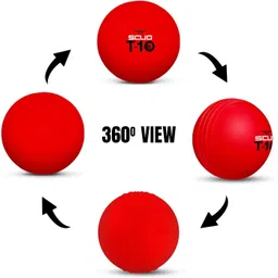 scud T-10 PVC Wind Ball for Practice | Indoor & Outdoor Soft Training. Lightweight Cricket Synthetic Ball image 2