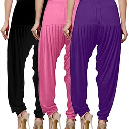 vee ess fashion Viscose Rayon Solid Patiala image 2