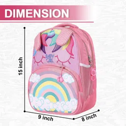 baby girl Kids Stylish Junior School Bag Backpacks Cartoon/Boy/Girl/Baby/ (3-9 Years) Waterproof School Bag image 3