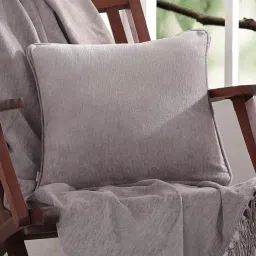 maspar Plain Solid Jessica Cotton 12x12 Inch Cushion Cover image 1