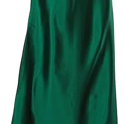 Maa Kali Emporium Pure Satin Dark Green Petticoat Pure Satin Petticoat image 4