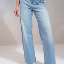 tokyo talkies Women Boot-Leg Mid Rise Light Blue Jeans-picture-23
