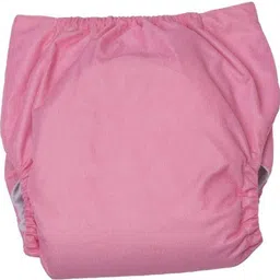 dolly enterprises Reusable Pink Cloth Diaper, Washable with Insert- (3-36 Months) image 2