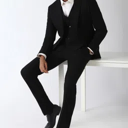 peter england Men Suits Solid Suit image 2