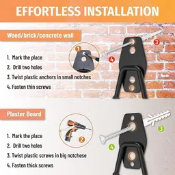 vulrian Garage storage U shape Hooks for Wall, Ladder, Hose, Cycle, Chair Door Hanger image 3