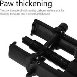 adawat 75mm - 38x65mm - 2 Jaw Carbon Steel Forged Bearing Gear Puller Remover Twin Legs Lever Tool image 3