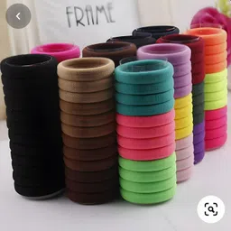 elecsera Elastic Rubber Band for Ponyties Hairstyle Rubber Band For Girls & Women Rubber Band-picture-16