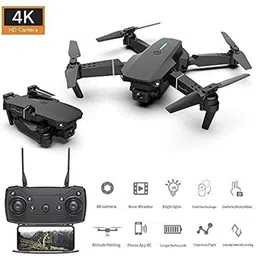 snuggle boxes E-88 Pro Drone Foldable-Adults & Kids with 4K Camera WIFI Camera Remote Control image 2