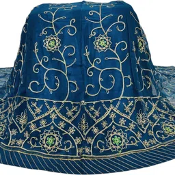 mantushti Embroidered Semi Stitched Rajasthani Poshak image 2