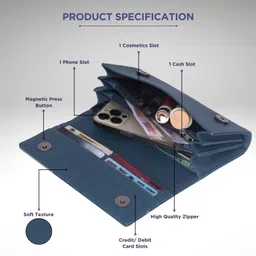 altair Casual, Formal, Party Purple Clutch image 5