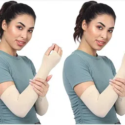 v n traders Nylon Arm Sleeve For Men & Women image 1