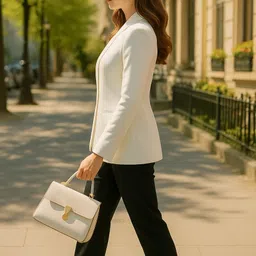 aarominfinity Women Solid Single Breasted Casual, Party, Formal, Festive & Wedding Blazer image 3