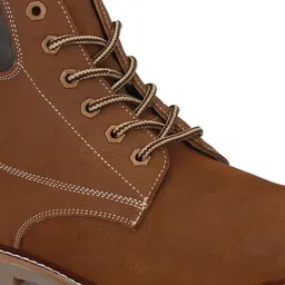 harrytech london High Ankle Leather Boots for Men - [Tan] Boots For Men image 5