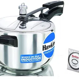 hawkins Stainless Steel Pressure Cooker 4L(HSS40),Gasket(3.5-8L) 4 L Induction Bottom Pressure Cooker-picture-21