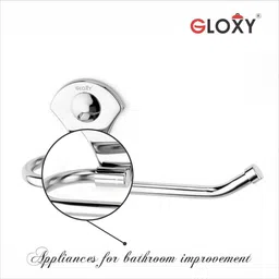 gloxy Wall Mount Stainless Steel Napkin Ring/Towel Ring/Napkin Holder/Bathroom Hanger 9 inch 1 Bar Towel Rod image 2