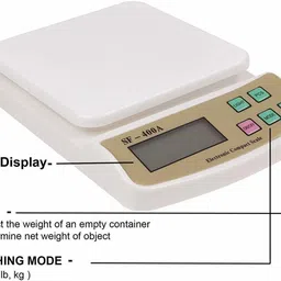 U UZAN II Digital 10kg x 1g Kitchen Scale Balance Multi-Purpose Weight Measuring Machine SF-400A Weighing Scale image 4