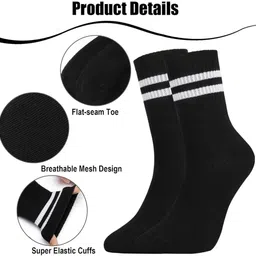 finzer Women Striped Mid-Calf/Crew image 2