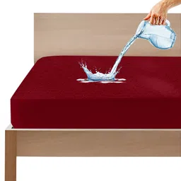 gadda co Fitted King Size Waterproof, Stretchable, Breathable Mattress Cover-picture-15