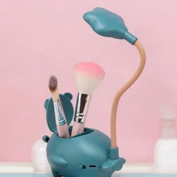 flezny Cute Airplane Cabin Pen Holder with Star shape USB Rechargeable Desk Lamp Study Lamp image 3