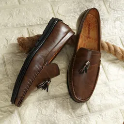 provogue Synthetic Leather Loafers | Lightweight AirMix Sole | Cushion Comfort Loafers For Men-picture-10