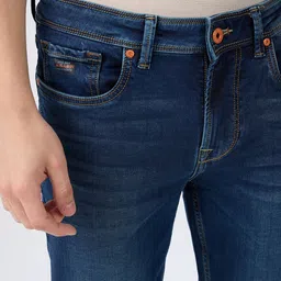 killer Men Slim Mid Rise Dark Blue Jeans image 5