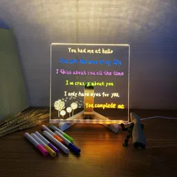 barepepe 3D Acrylic Led Writing Note Board 15 cm Acrylic Sheet image 5