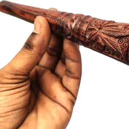 wooden 6 inch Hookah Mouth Tip (Brown) chillum Beer Bong Funnel-image-32