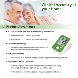STANDARD BPCare BA4110 Automatic Digital Blood Pressure Monitoring Machine With Advance Feature Bp Checking Device - Bp Monitor image 3