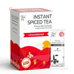 TeaFit Premium Unsweetened Masala Instant Tea Premix (10 Sachets) | Instant Milk Tea Premix | Strong Home Like Masala Chai | Ready to Drink | Diabetic Friendly | No Added Artificial Sugar-picture-12
