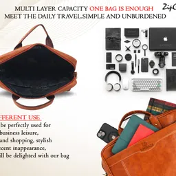 zipcraze Men Tan Messenger Bag image 3