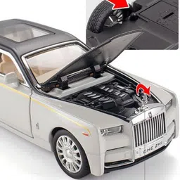 funablo 1:34 Scale Rolls-Royce Phantom Diecast Model Car Toy Collection Light Sound Gift image 4