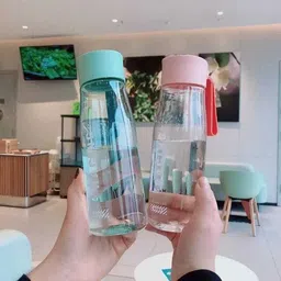 riydh trends Unbreakable Portable Water Bottle With Rubber Rope BPA FREE/leak proof 650 ml Water Bottle image 4