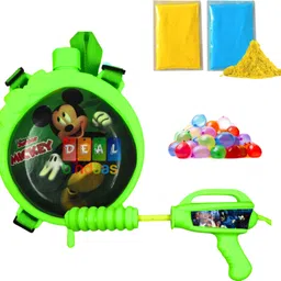 dealbindaas Small Holi Water Pichkari Tank with High Pressure Pichkari & Back Pack Tank 1104 Water Gun-picture-12