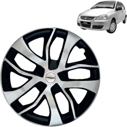 prigan Indica TRNO Silver Black 13 INCH Wheel Cover For Tata Indica-picture-14