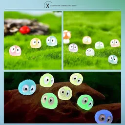 wagkova Glow in Dark Statues, Fairy Garden Accessories Outdoor Luminous Ghost Garden Gnome image 3