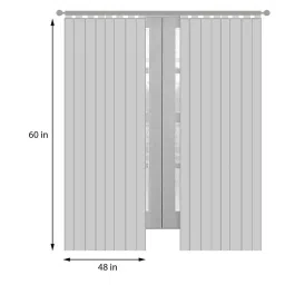 exporthub Brown Floral Velvet 5 Ft Blackout Eyelet Window Curtains (Set of 2) image 3