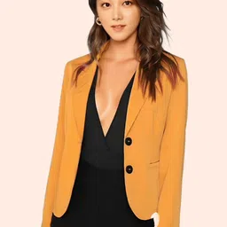 rocksy Women Solid Single Breasted Formal Blazer-picture-22