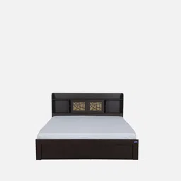 spacewood Kosmo Mayflower Queen Size Bed in Vermount Woodpore Finish with Box Storage image 4
