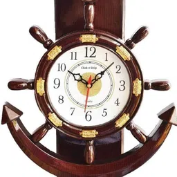click n ship Analog 36 cm X 26 cm Wall Clock-picture-18