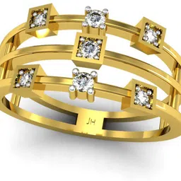 JEWEL HUB 18K Hallmarked Certified Diamond 18kt Yellow Gold ring image 1