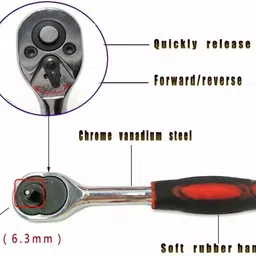 PAPU 46 Pieces Spanner Socket Combination Tool Kit & Screwdriver Set, Wrench Socket Set image 5